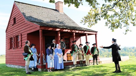 Saratoga National Historical Park - Reenactment at John Neilson Farmhouse